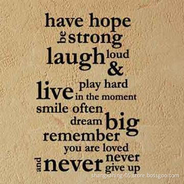 Removable Transfer Film, Family/Love/House/Rules, Vinyl Wall Quote
